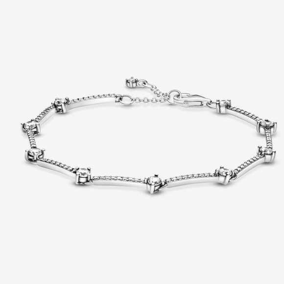 Pandora Jewelry - Pandora Sparkling Pavé Bars Bracelet size 7.9